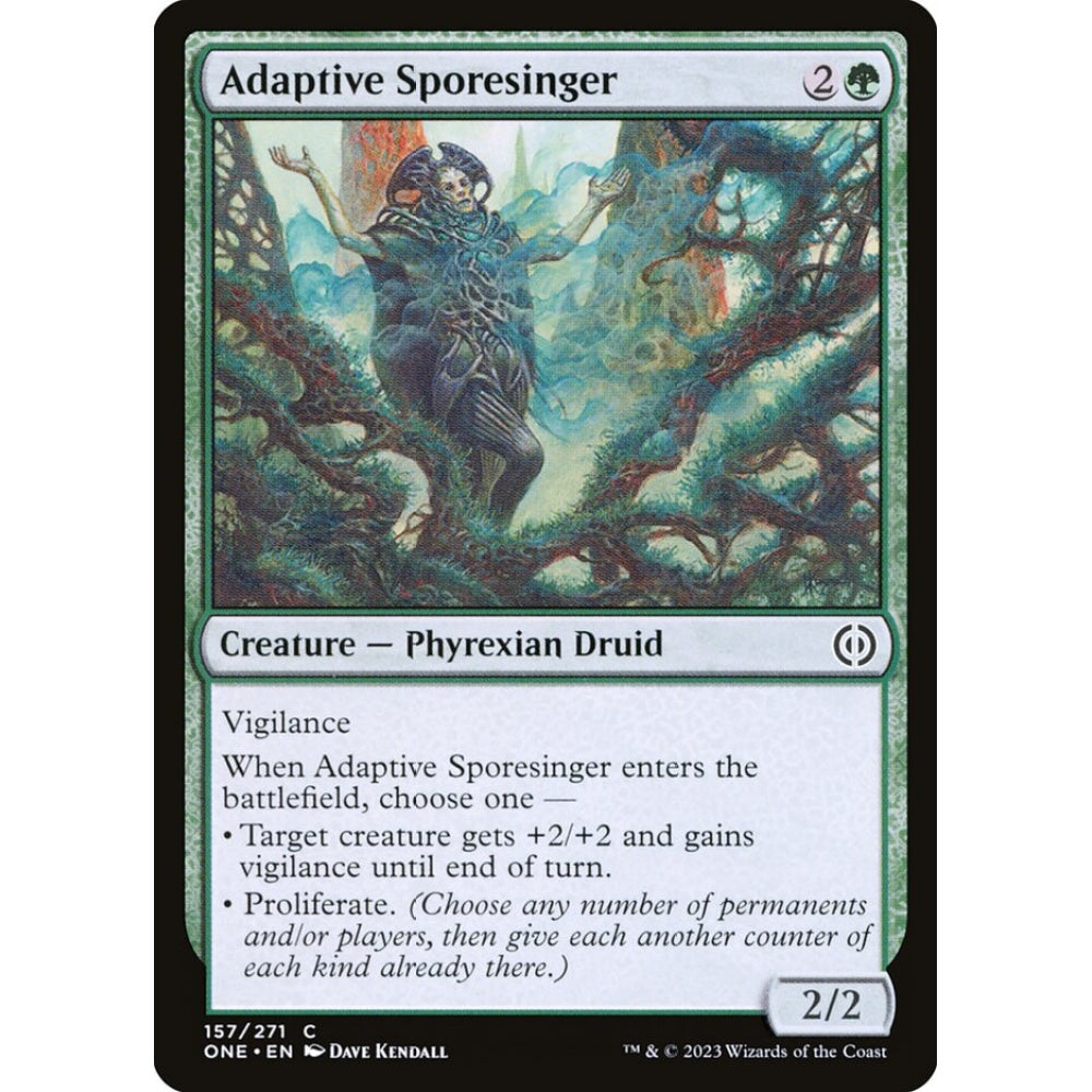 Adaptive Sporesinger, common, 157, Magic the Gathering, Phyrexia: All Will Be One