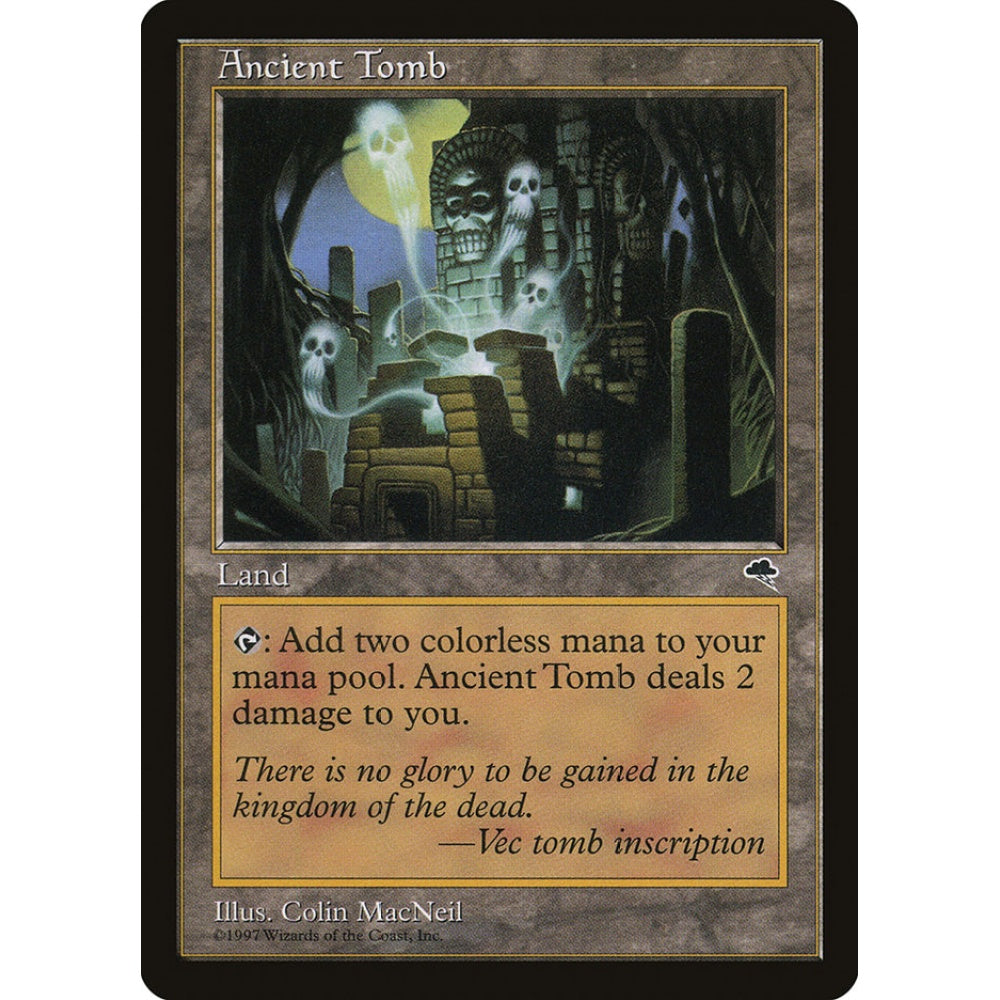 Ancient Tomb uncommon 315 Magic the Gathering Tempest
