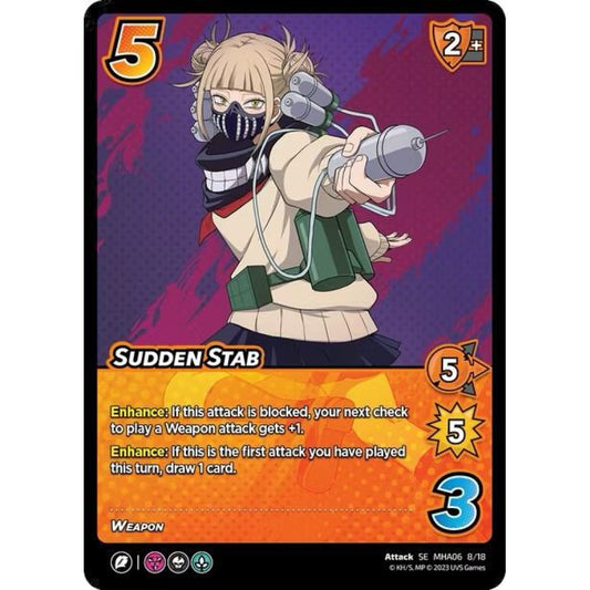Sudden Stab, 8/18, MHA06, Universus, MHA06 Jet Burn, nan
