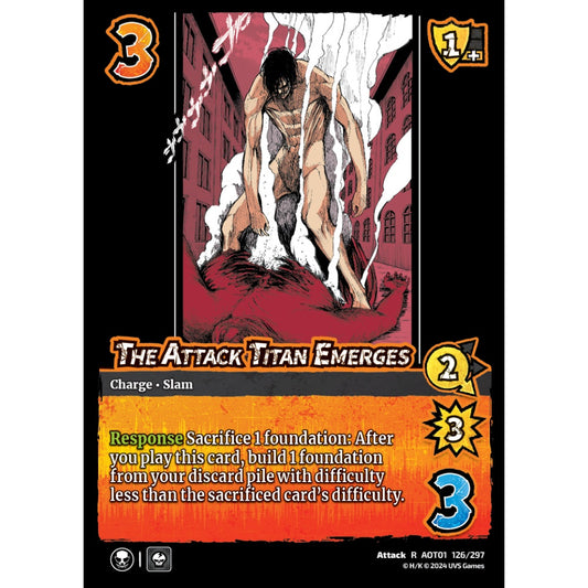 The Attack Titan Emerges, 126/297, R, UniVersus, Attack on Titan: Battle for Humanity