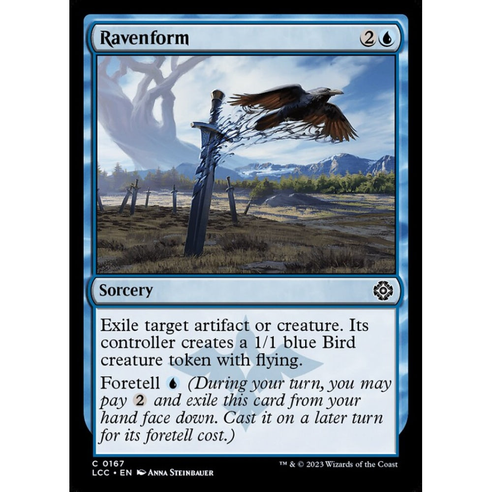 Ravenform, common, 167, Magic the Gathering, The Lost Caverns of Ixalan Commander