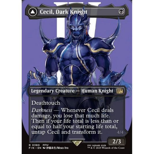 Cecil, Dark Knight // Cecil, Redeemed Paladin rare 380 Magic the Gathering Final Fantasy
