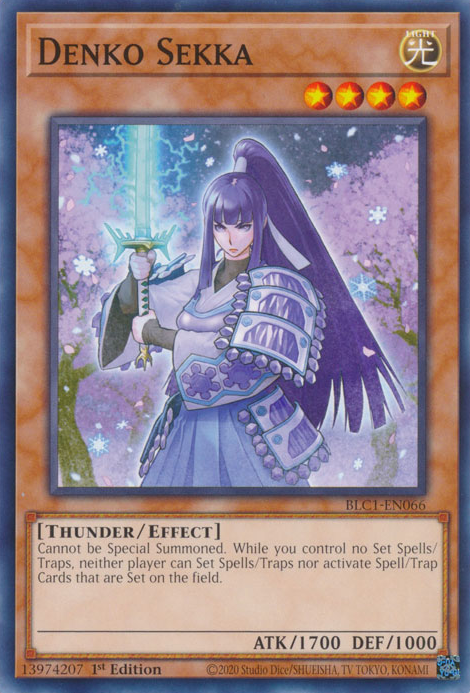 Denko Sekka DUDE-EN030 Ultra Ultra Rare Yu-Gi-Oh Duel Devastator in Art