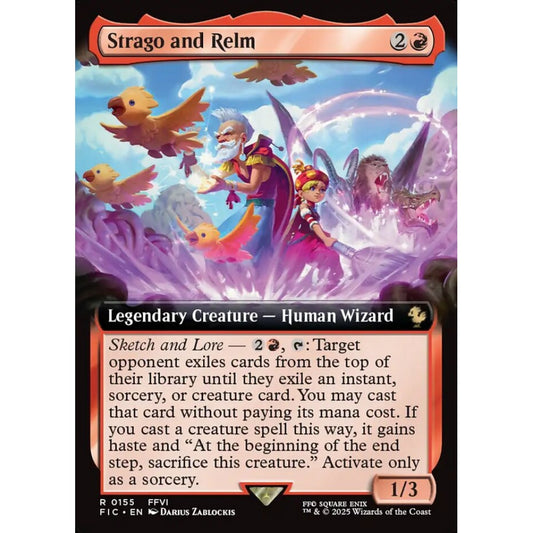 Strago and Relm rare 155 Magic the Gathering Final Fantasy Commander