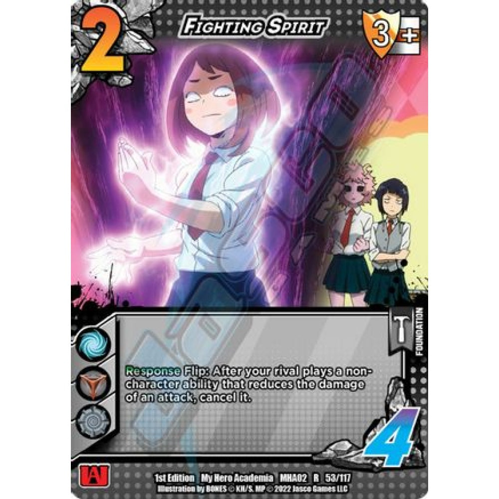 Fighting Spirit, 53/117, R, UniVersus, MHA02 Crimson Rampage