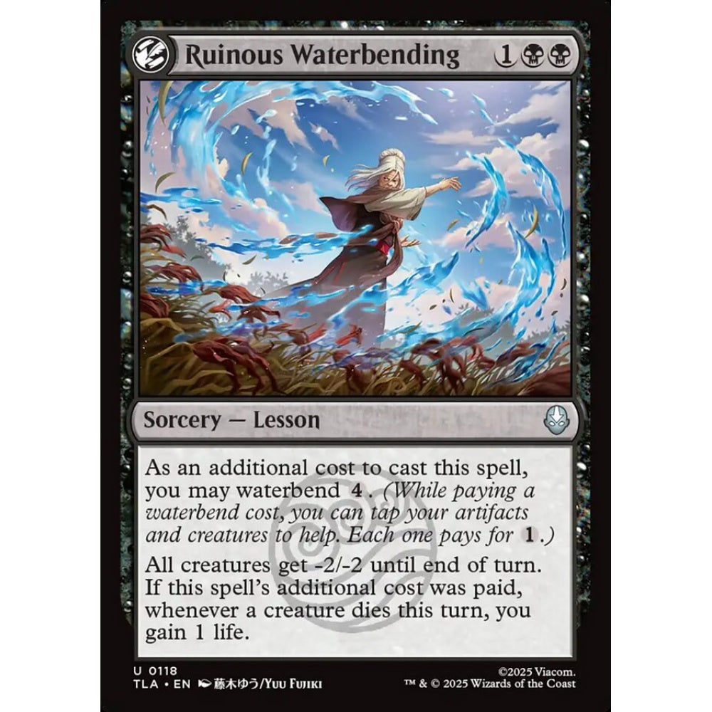 Ruinous Waterbending uncommon 118 Magic the Gathering Avatar: The Last Airbender