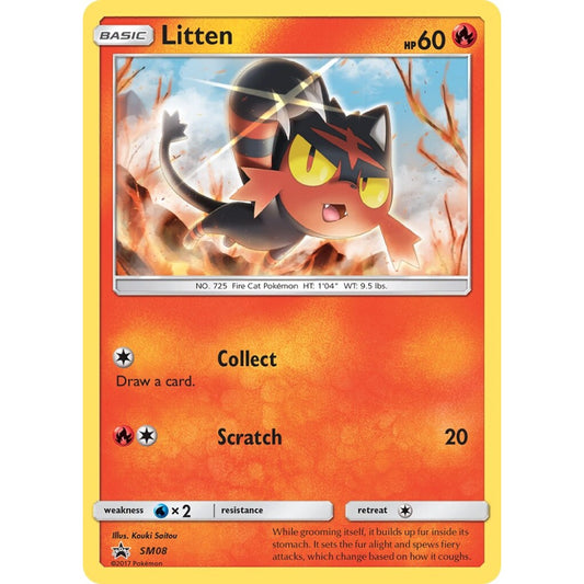 Litten Promo SM08 Pokemon Card Game Sun & Moon Promos