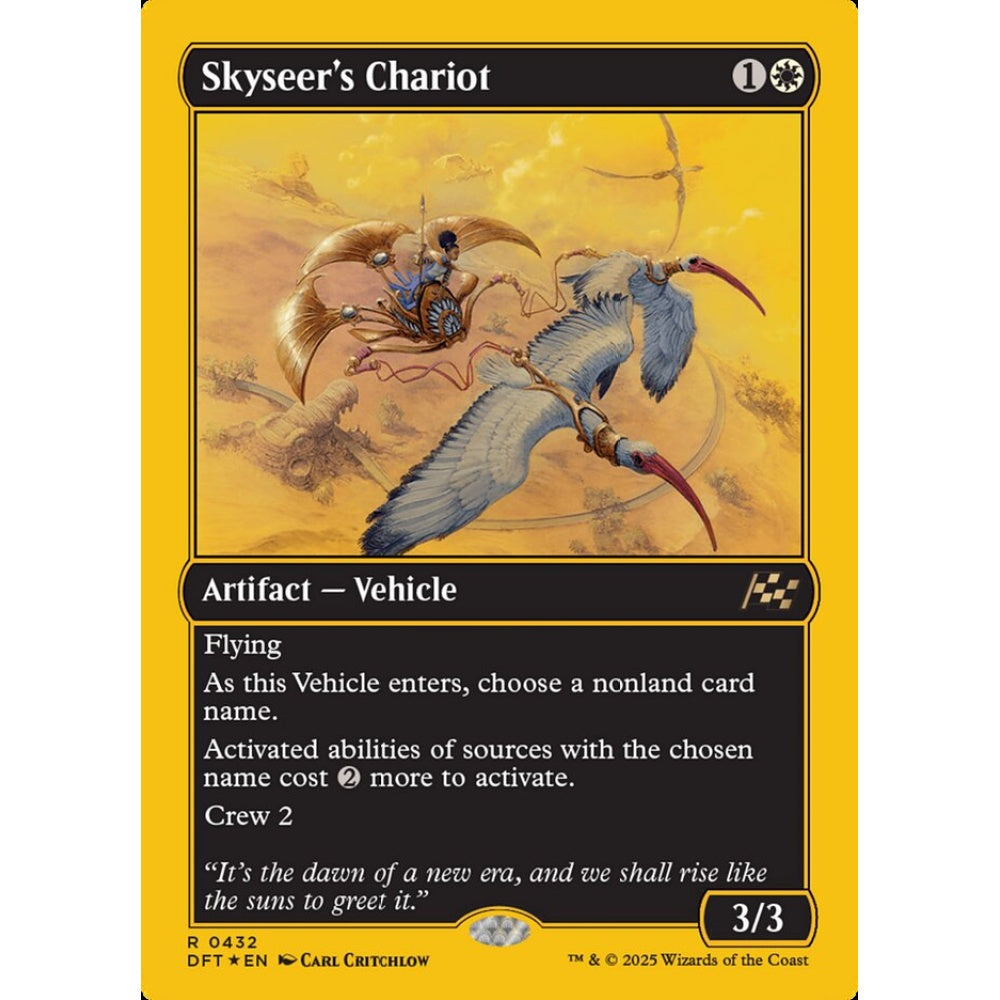 Skyseer's Chariot, 432, rare, Magic: The Gathering, Aetherdrift