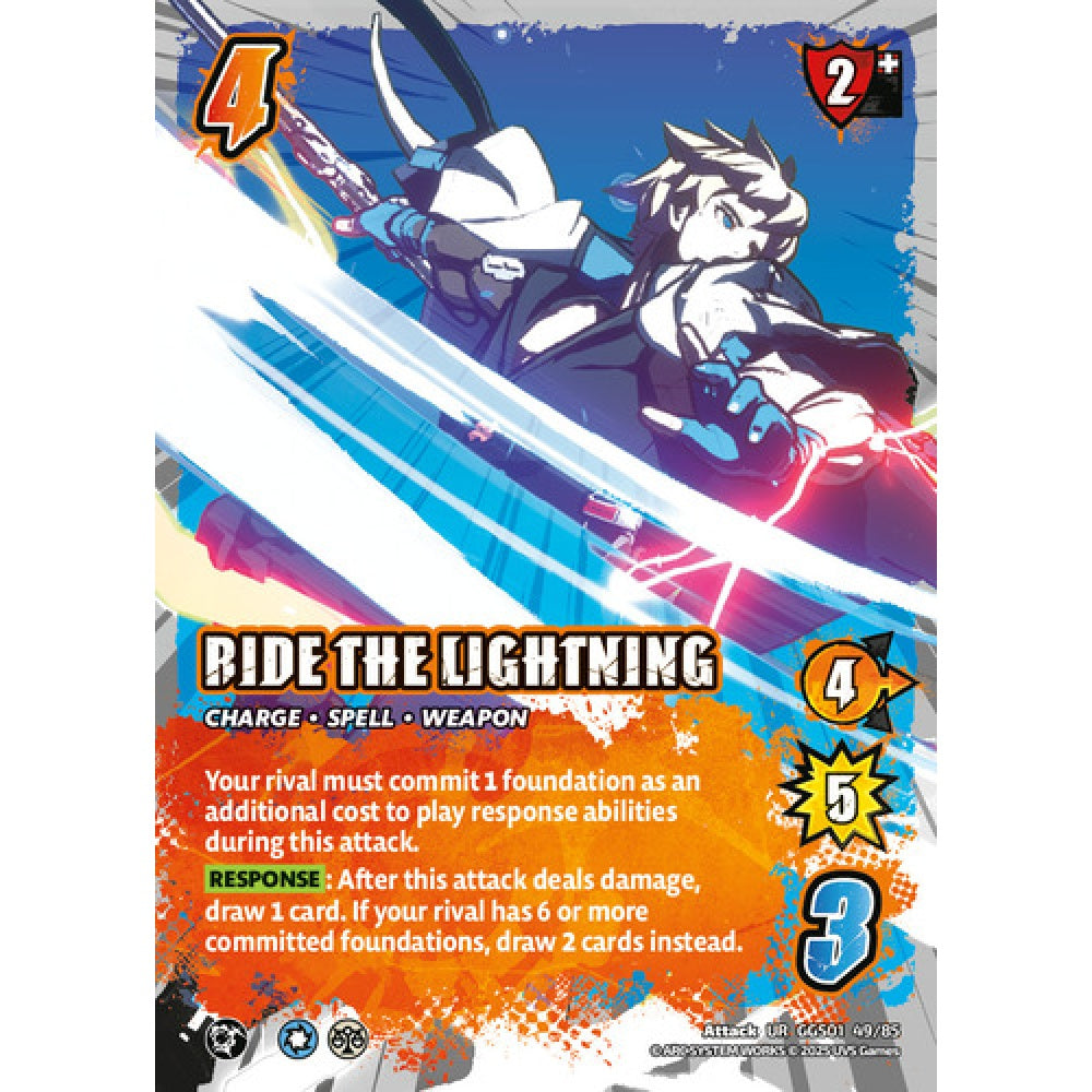 Ride the Lightning 49/85 Universus Card Game Guilty Gear -Strive- UR Foil