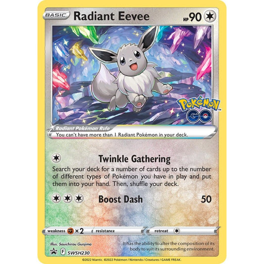 Radiant Eevee Promo SWSH230 Pokemon Card Game Sword & Shield Promos