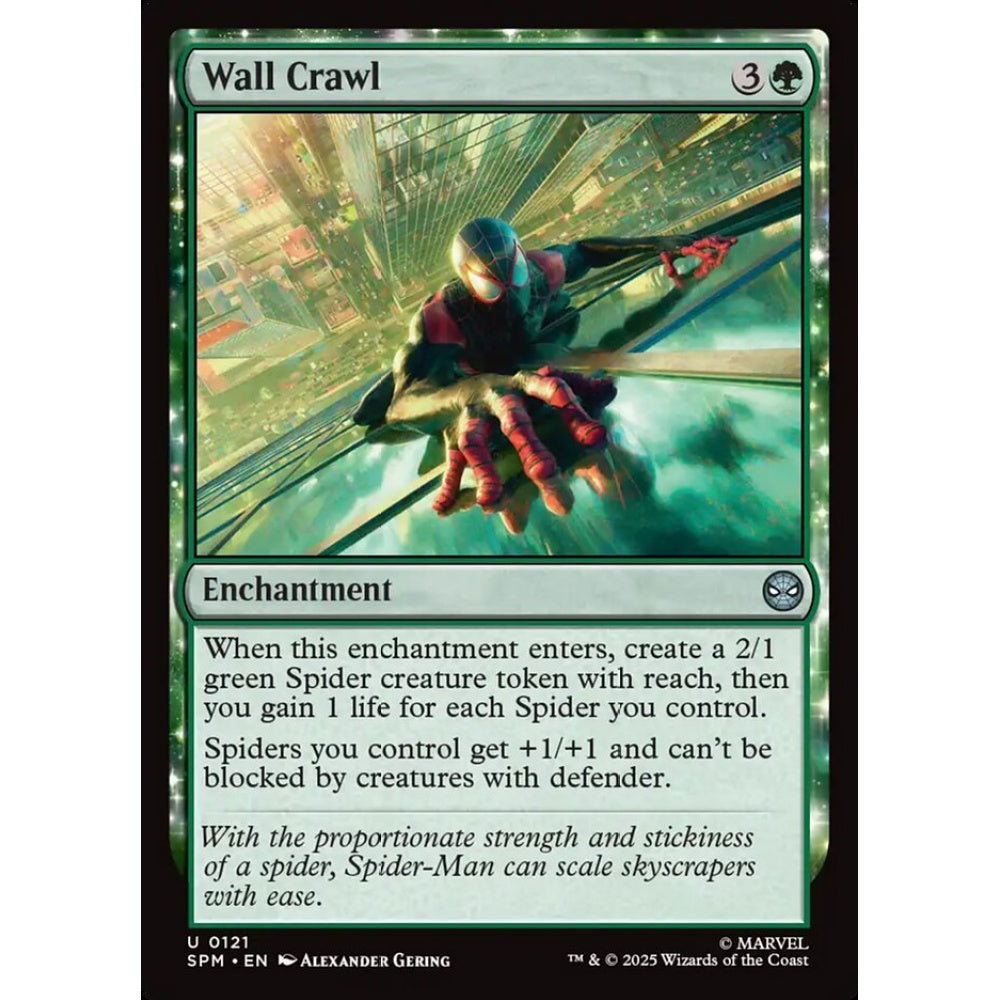 Wall Crawl uncommon 121 Magic the Gathering Marvel's Spider-Man