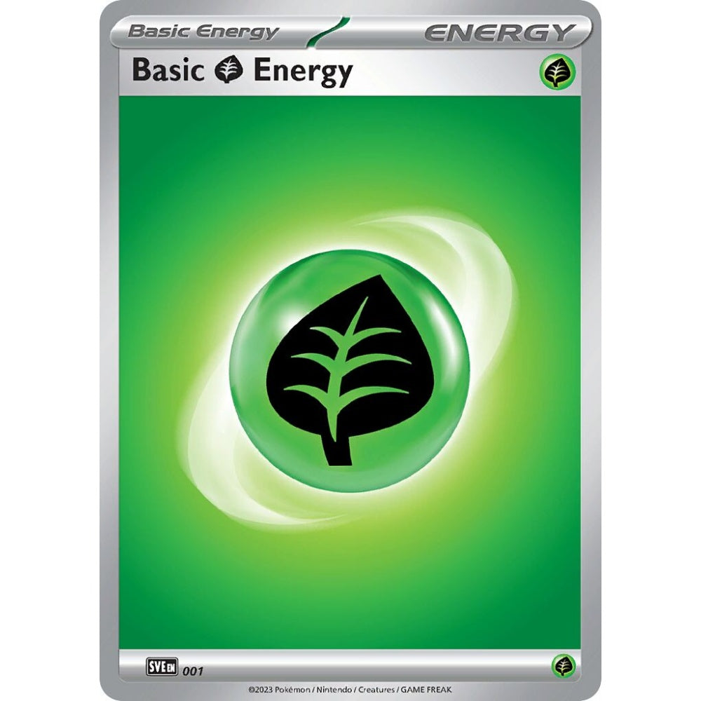 Basic Grass Energy Fixed 001 Pokemon Card Game Scarlet & Violet Energies