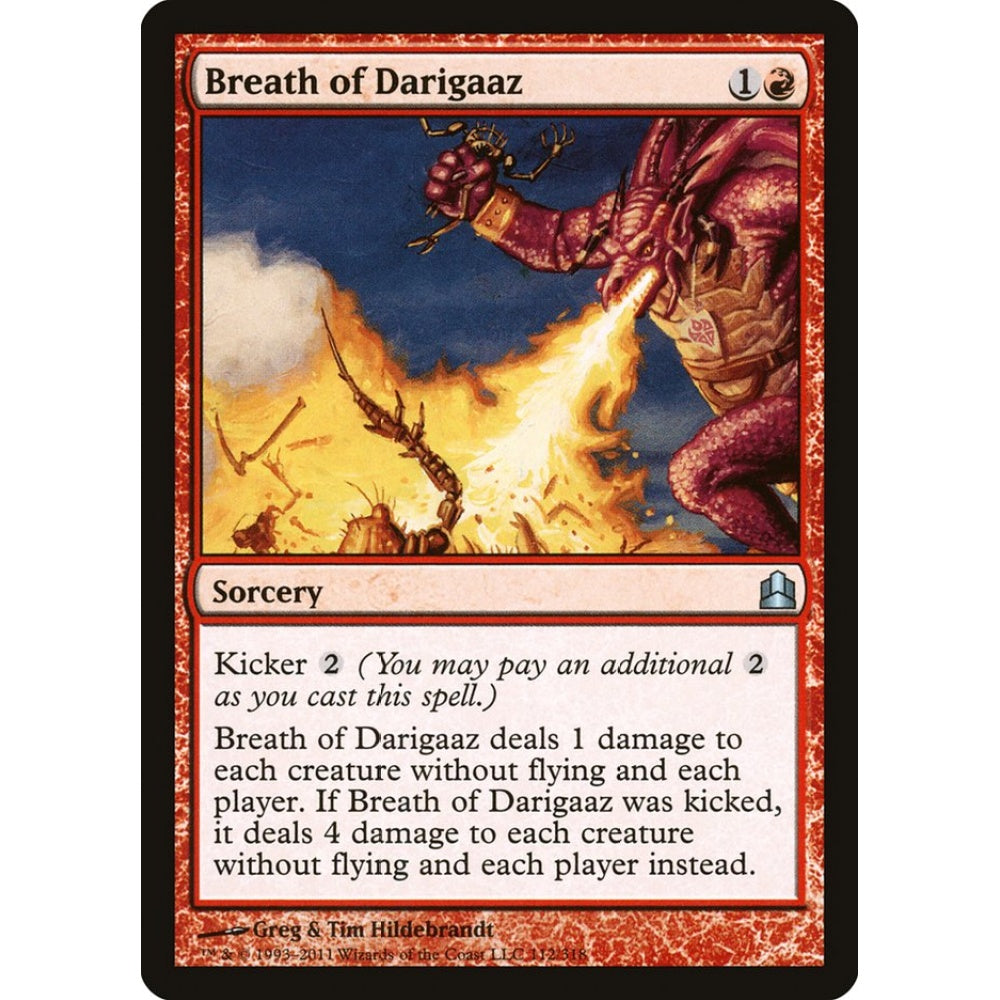 Breath of Darigaaz uncommon 112 Magic the Gathering Commander 2011