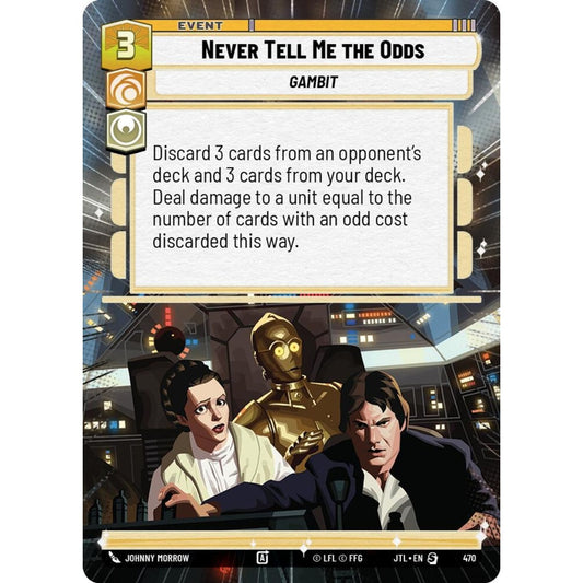 Never Tell Me the Odds, S, JTL 470) Hyperspace, Star Wars Unlimited