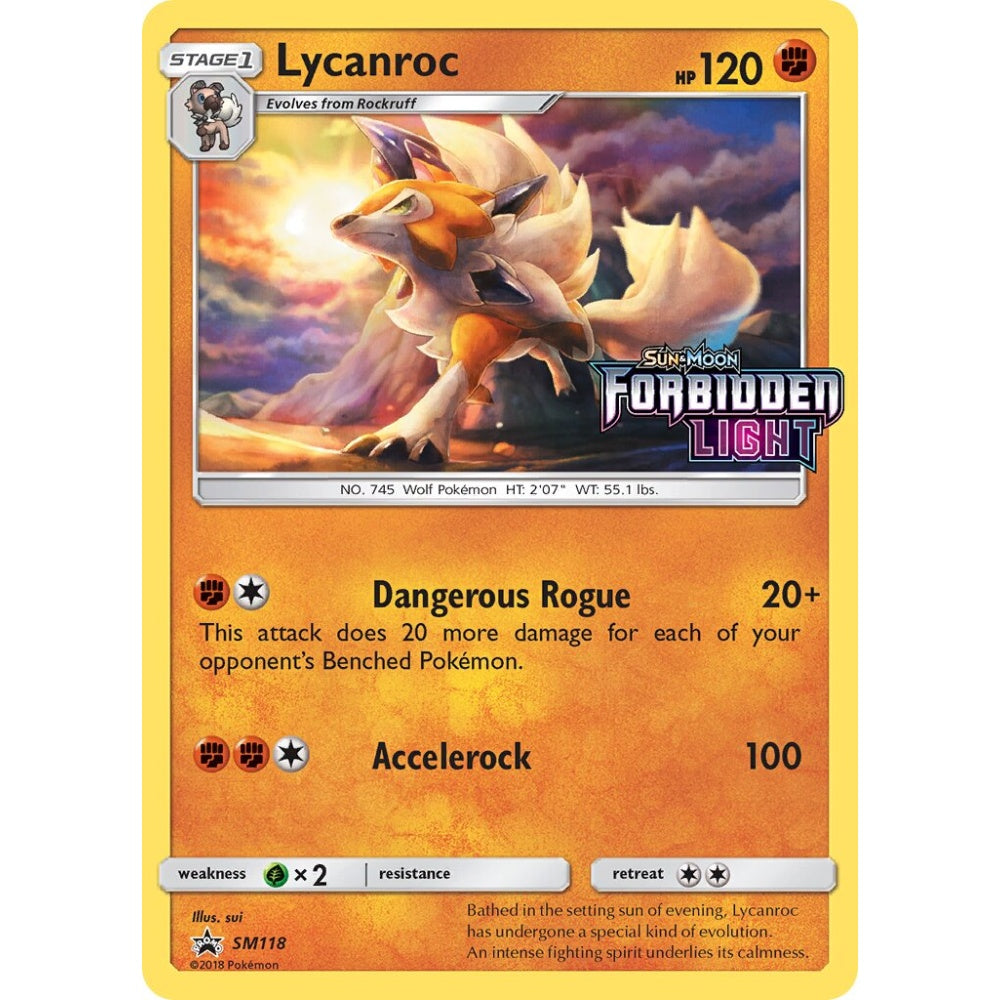 Lycanroc Promo SM118 Pokemon Card Game Sun & Moon Promos