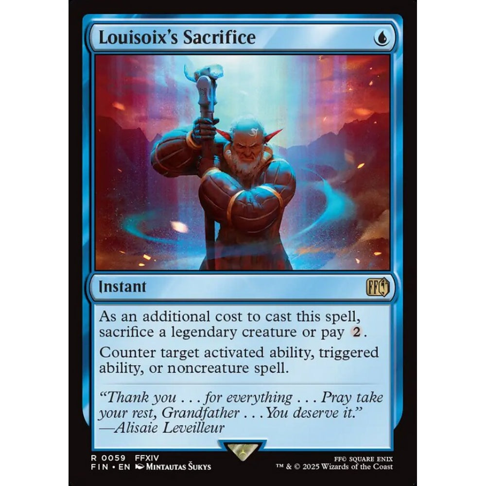 Louisoix's Sacrifice rare 59 Magic the Gathering Final Fantasy