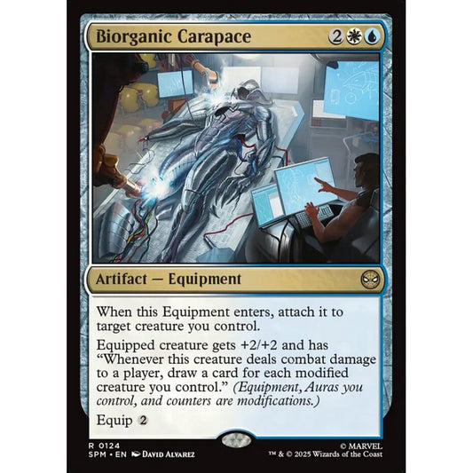 Biorganic Carapace rare 124 Magic the Gathering Marvel's Spider-Man