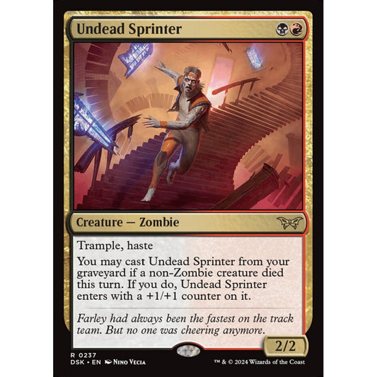 Undead Sprinter, 237, rare, Magic: The Gathering, Duskmourn: House of Horror