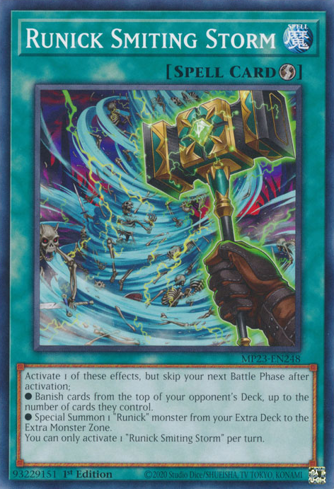 Runick Smiting Storm TAMA-EN036 Rare Rare Yu-Gi-Oh Tactical Masters in Art