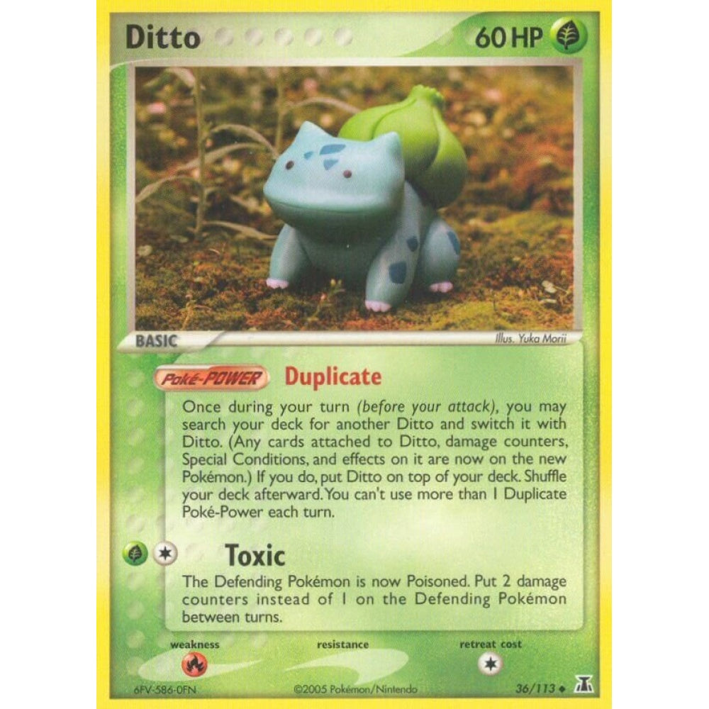 Ditto Uncommon 36/113 Pokemon Card Game EX Delta Species