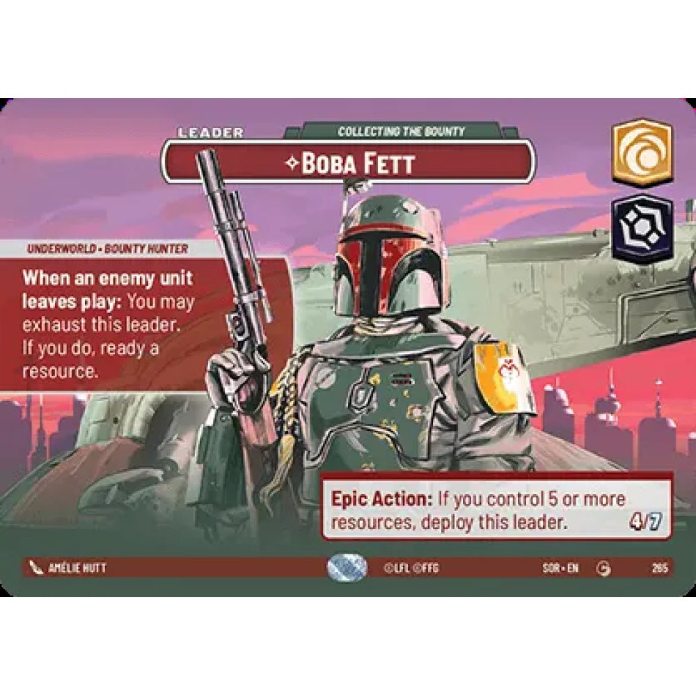 Boba Fett, 265, C, Star Wars Unlimited, Sparks Of Rebellion