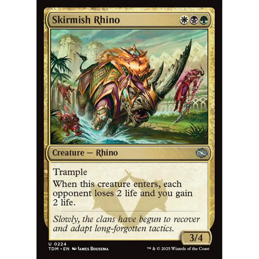 Skirmish Rhino uncommon 224 Magic the Gathering Tarkir: Dragonstorm