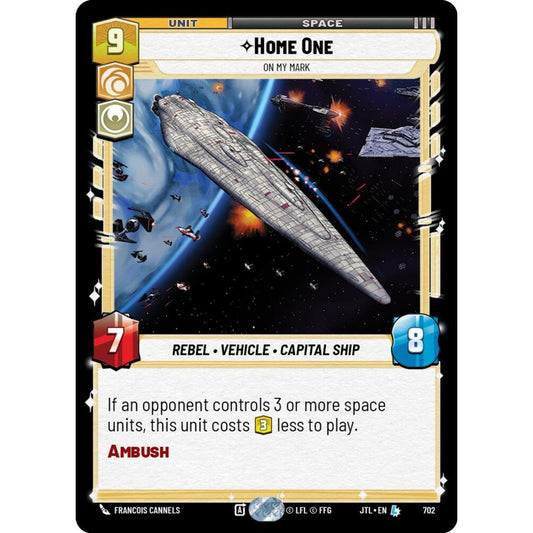 Home One, L, JTL 702) Foil, Star Wars Unlimited