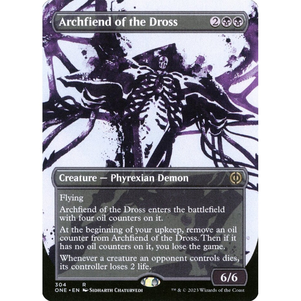 Archfiend of the Dross, rare, 304, Magic the Gathering, Phyrexia: All Will Be One