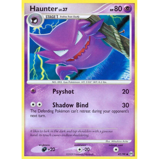 Haunter Uncommon 42/99 Pokemon Card Game Arceus