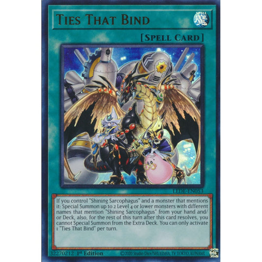 Ties That Bind, LEDE-EN053, Ultra Rare, Yu-Gi-Oh!, Legacy of Destruction