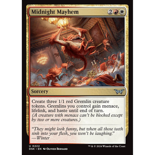 Midnight Mayhem, 222, uncommon, Magic: The Gathering, Duskmourn: House of Horror