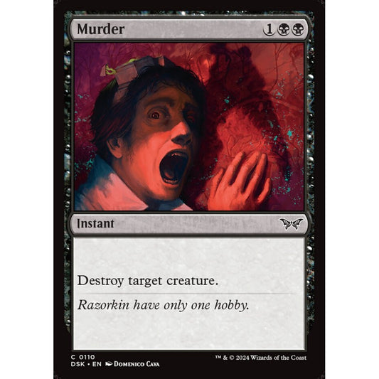 Murder, 110, common, Magic: The Gathering, Duskmourn: House of Horror