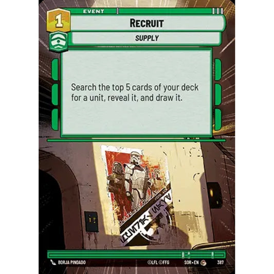 Recruit, 387, C, Star Wars Unlimited, Sparks Of Rebellion
