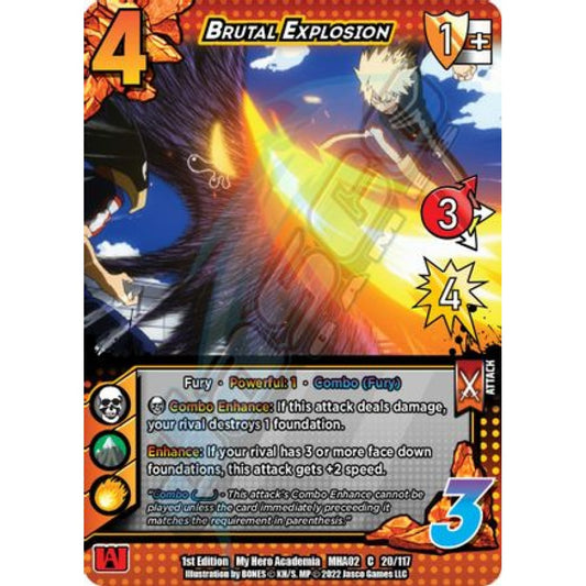 Brutal Explosion, 20/117, C, UniVersus, MHA02 Crimson Rampage