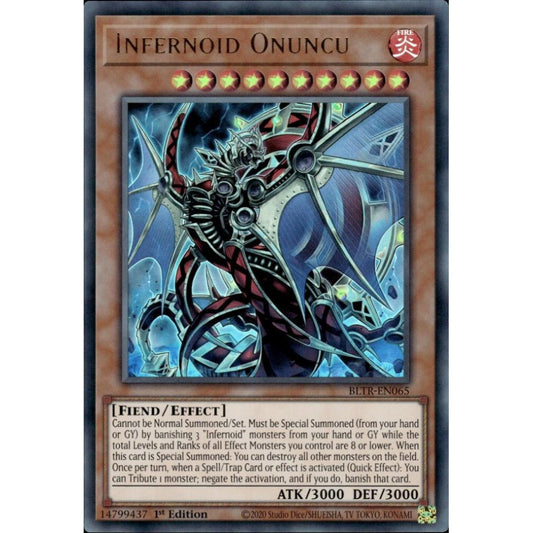 Infernoid Onuncu BLTR-EN065 Ultra Yu-Gi-Oh Battles of Legend: Terminal Revenge