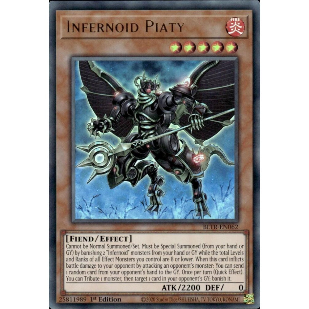 Infernoid Piaty BLTR-EN062 Ultra Yu-Gi-Oh Battles of Legend: Terminal Revenge