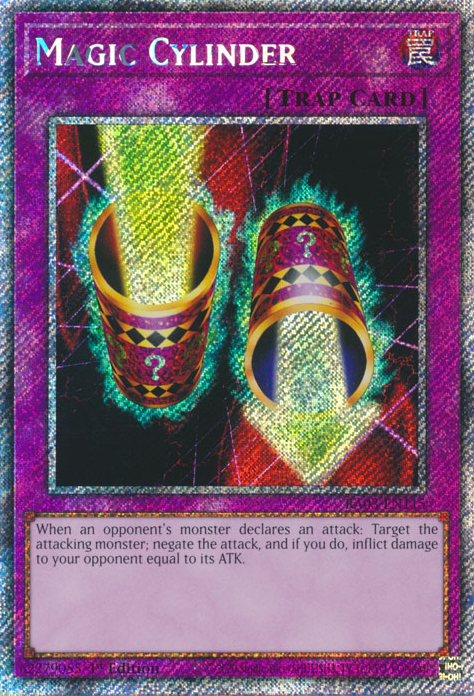 Magic Cylinder RA03-EN115 Platinum Platinum Secret Rare Yu-Gi-Oh Quarter Century Bonanza in Art