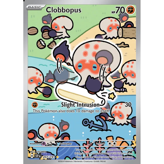 Clobbopus Illustration Rare 207/191 Pokemon Card Game Surging Sparks
