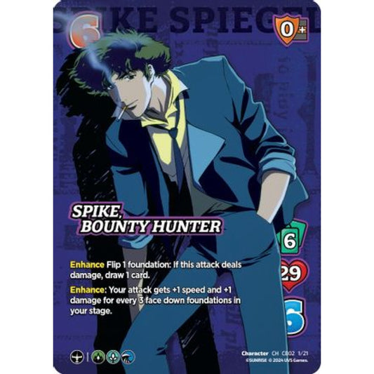 Spike, Bounty Hunter, 1/21, CH, UniVersus, Cowboy Bebop & Trigun Stampede