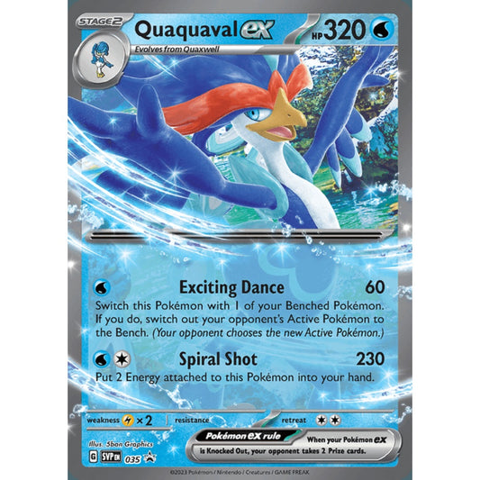 Quaquaval ex Black Star Promo 35 Pokemon Card Game Scarlet & Violet Promos