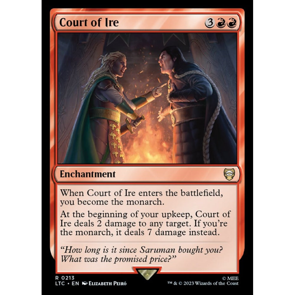 Court of Ire, rare, 213, Magic the Gathering, Tales of Middle-earth Commander