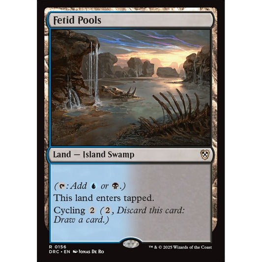 Fetid Pools, 156, rare, Magic: The Gathering, Aetherdrift Commander