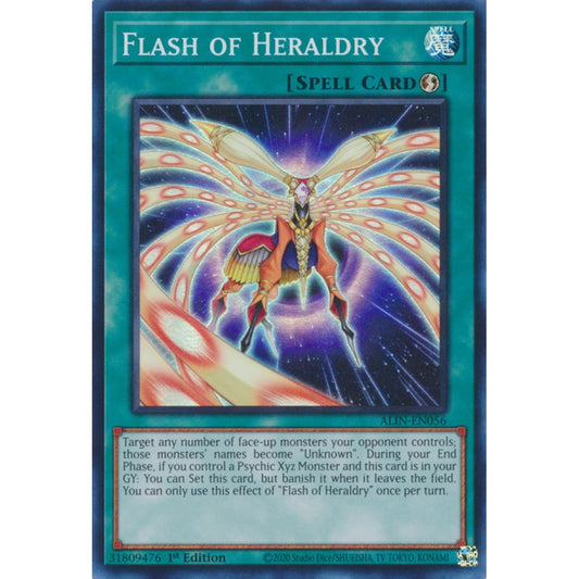 Flash of Heraldry ALIN-EN056 Super Super Rare Yu-Gi-Oh Alliance Insight in Art