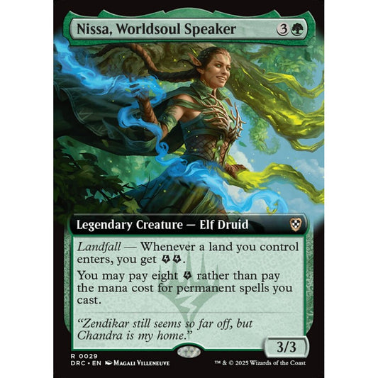 Nissa, Worldsoul Speaker, 29, rare, Magic: The Gathering, Aetherdrift Commander