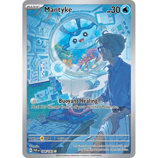 Mantyke Illustration Rare 189/182 Pokemon Card Game Paradox Rift