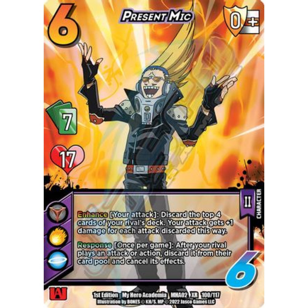 Present Mic, 100/117, XR, UniVersus, MHA02 Crimson Rampage