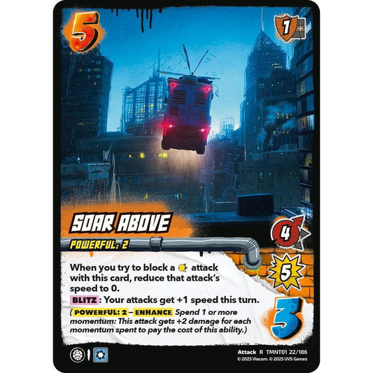 Soar Above 22/186 TMNT01 Universus Teenage Mutant Ninja Turtles Attack R
