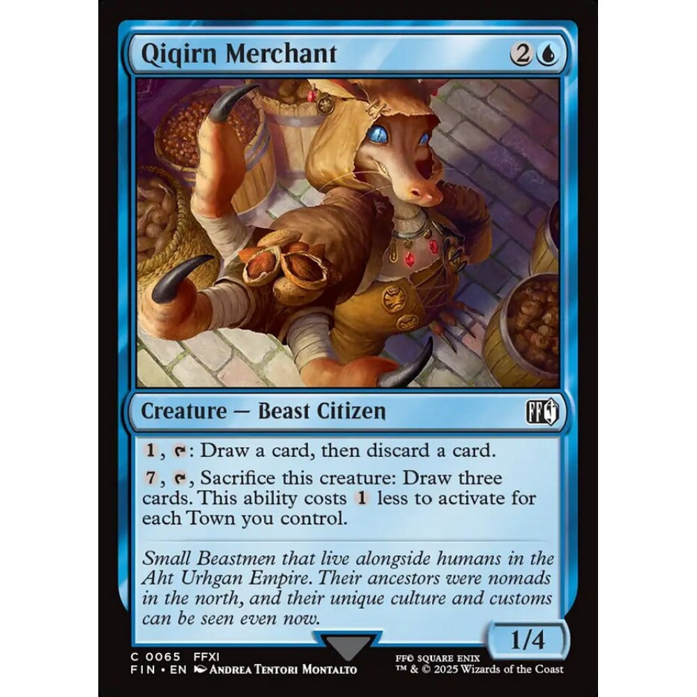 Qiqirn Merchant common 65 Magic the Gathering Final Fantasy