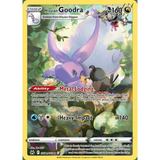 Hisuian Goodra Illustration Rare GG21/GG70 Pokemon Card Game Crown Zenith