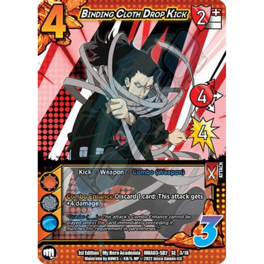 Binding Cloth Drop Kick, 3/18, SE, UniVersus, MHA03 Heroes Clash
